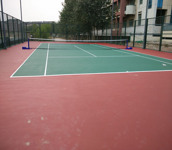 天津市津南区八里台丙烯酸网球场600平米建设-新